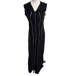 Linda Lundstrom Black Sleeveless Maxi Dress Size 10